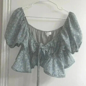 MABLE WOMENS FLORAL TOP SIZE L IN EXCELLENT CONDITION